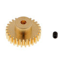 Metal 27T Teeth Motor Pinion Gear Golden for 1:18 4WD WLtoys A959 RC Buggy