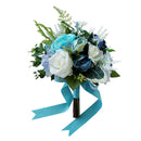 Wedding Bouquet Artificial Flower Rose Buds Bride Bridesmaid Holding Flowers
