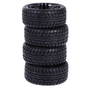 4 Pieces 64mm Rubber On Road Tyre Drift Tires Wheel Rim 12mm Hub for 1/10 HSP HPI RC Drifting Car Parts 9065-8003