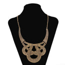 Women Retro Large Pendant Choker Chunky Statement Chain Bib Necklace Jewelry