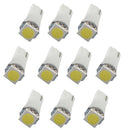 10pcs White T5 5050 LED Car Dash/Meter/Reading Light Lamp for Universal