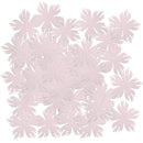100 Pieces Cut Out Satin Drill Snowflake Pieces for DIY Wedding Craft Clothing Decoration 40mm Pink