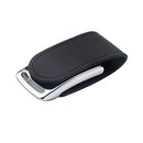 PU Leather Clamshell Flash Drive U-Pan Disk Memory Stick USB 2.0 for PC Laptop Black 64GB