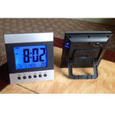 Multi-function Display Alarm Clock LED Digital Travel Clock Snooze Voice Sound Control Battery Operated Time Date Week Temperature Display Backlight 4.72x5.31x1.06inch