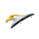 Motorcycle Front Fender Frame Bonnet Eagle Head Ornament Red LED Light Eyes