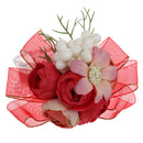 Artificial Wrist Corsage for Girls Bridesmaid Bridal Wedding Prom DÃ©cor Red