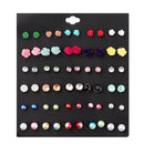30 Pairs Multicolor Disc Ball Earrings Set for Girls Hypoallergenic Earrings