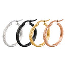 4 Pieces 25mm Mixed Color Loop Round Hoop Earrings Charms Bridal Jewelry