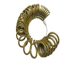 32 Pieces/ Set Gold Plastic Finger Ring Sizing Measuring Tool Gauge Ring Sizer Circle Models