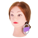 Fashion Oversized Punk BOOM POW Earrings Hip-hop Club Round Dangle Earrings
