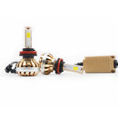 2PCS H11 C8 DC9V-36V 6000K Car Waterproof LED Front Headlight - Pure White