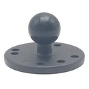 1 Inch 25mm Rubber Ball Round Base Adapter With 6mm Holes For Motorcycle