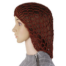 1x Women Soft Rayon Snood Hair Net Fashion Crochet Hairnet Cap Brown