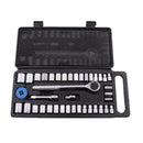40 Pieces SAE & Metric Sockets Set Ratchet Hand Tools Kit Adapter & Case