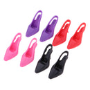 4 Pair 1/6 Scale Miniature High Heel Shoes Furniture for Dolls House Room Woman Figures Accessory Decor