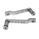 Chrome CNC Heel/ Toe Shifter Gear Shift Pedal Lever Arms & Shifter Peg For Harley Touring 2008 Up