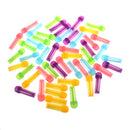 50 Pcs 5ml Lip Balm Empty Container Lipstick Vials with Twist Bottom Top Cap