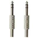2Pcs 6.35mm 1/4'' Jack Audio Plugs Guitar Bass Amp Speaker Connectors Socket
