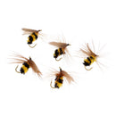 5Pcs Bumble Bee Nymph Trout Flies Fly Fishing Hook Bionic Bee Insect Baits