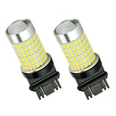 2 Pieces 3157 LED Fog Light Bulbs W/ Projector 1200 Lumens 6000K Xenon White