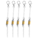 5 Pcs Tube Barrel Magnetic Clasp Converter Lobster Closure Extender Chain Jewelry Findings