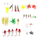 1 Set Fishing Tool Kit Tackle Box Spinners Spoons Lure Baits Hooks Accessory