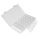 28 Slots Clear Adjustable Plastic Storage Box Empty Nail Art Tips Decorations Jewelry Gems Earrings Necklace Container Bead Case Holder Organizer