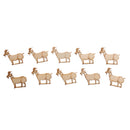 10 DIY Natural Wood Embellishments Crafts Card-making Scrapbooking Goat