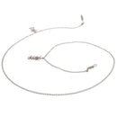 Silver Eyeglasses Sunglasses Holder Retainer Cord Necklace Lanyard Chain