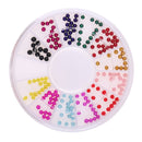 12 Colors Nail Art Flatback Pearls Manicure Beads DIY Scrapbooking Crafts