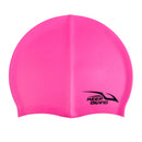 Adult High Stretch Waterproof Silicone Swim Cap Hat Pink