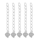 5 Piece 925 Sterling Silver Extender Chain for Jewelry Making Findings 3.5cm
