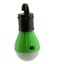 Lightweight Portable Outdoor Indoor Hanging 3 LED Camping Hiking Tent Light Bulb Fishing Lantern Lamp Green