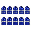 10pcs Car Motorcycle Tire Tyre Schrader Valve Cap Bike Bicycle Valve Covers Blue
