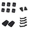 1/10 RC Truck Parts Door Hinges&Door Handles&Intake Grille Cover for Traxxas
