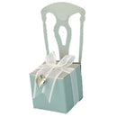 Cute Silver Hollow Chair Shape Candy Chocolate Gift Boxes Wedding Baby shower Party Favor Pack of 50pcs