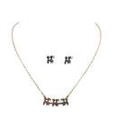 Crystal Necklace Earrings Pendant Necklace Women's Jewelry Female Gift