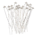 10 Pieces/ Lot Glitter Rhinestone Faux Pearl Flower Design U Shaped Hair Pins Jewelry Wedding Party Prom Lady Hair Headdress