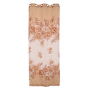 250*100cm Peony Beads Voile Curtain Living Room Window Tulle Sheer Curtain