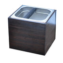 Stainless Coffee Knock Box Bin for Barista Espresso Grinds Tamper Waste