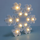 LED Snowflake Shape Night Light Desk Lamp Chrismas Tree Decorative Light 3V