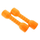 Kids Hand Eye Coordination Developmental Plastic Dumbbells With Sound Home Fitness Exercise Kids Toys Gift 1 Pair Yellow