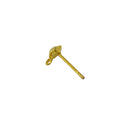 1100Pcs Gold Earrings Ear Stud Pin with Loop & Ball for DIY Jewelry Findings 12x6mm