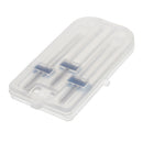 3 Pieces Double Twin Needles Pins Sewing Machine Accessories with Plastic Box Size 2/90 3/90 4/90 Set