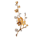 Crystal Flower Flatback Wedding Craft Embellishments Scrapbook Buttons DIY