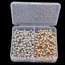 400 Pieces Shiny Silver & Gold Map Tacks Push Pins Plastic Head with Steel Point for Cork Board Map Office,bulletin board,fabric marking