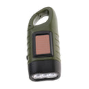 Hand-crank Flashlight Portable 3LED Torch Light for Outdoor Climbing Hiking 12.5 x 4.5 x 2.5cm