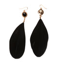 1 Pair Chic Bohemian Feather Ear Studs Dangle Long Earring Women Charms Jewelry