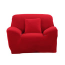 Fashionable 1-Seater Sofa Covers Couch Protector Elastic Spandex Washable Slipcover Home Hotel Office Sofa Decor Red