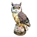 Artificial Resin Owl Bird Feather Realistic Taxidermy Home Garden Decor